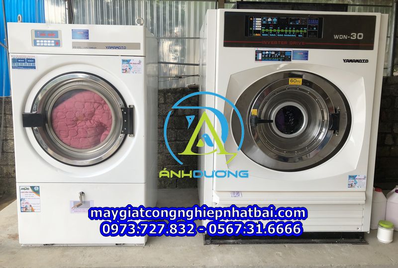 Lắp đặt máy giặt công nghiệp cũ nhật bãi tại Yên Bình